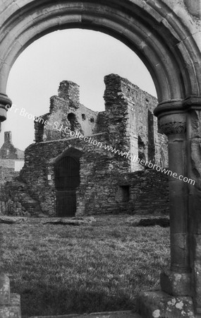 MELLIFONT ABBEY CHAPTER HOUSE THROUGH ARCH OF LAVATEEN ??